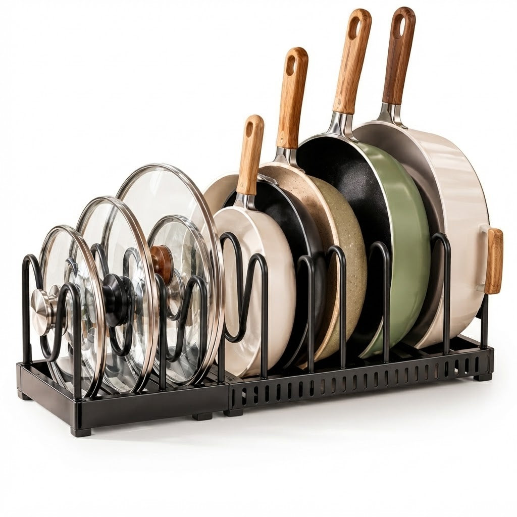 RivetNest FlexiRack Adjustable Cookware Organizer