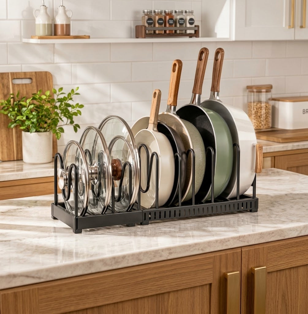 RivetNest FlexiRack Adjustable Cookware Organizer