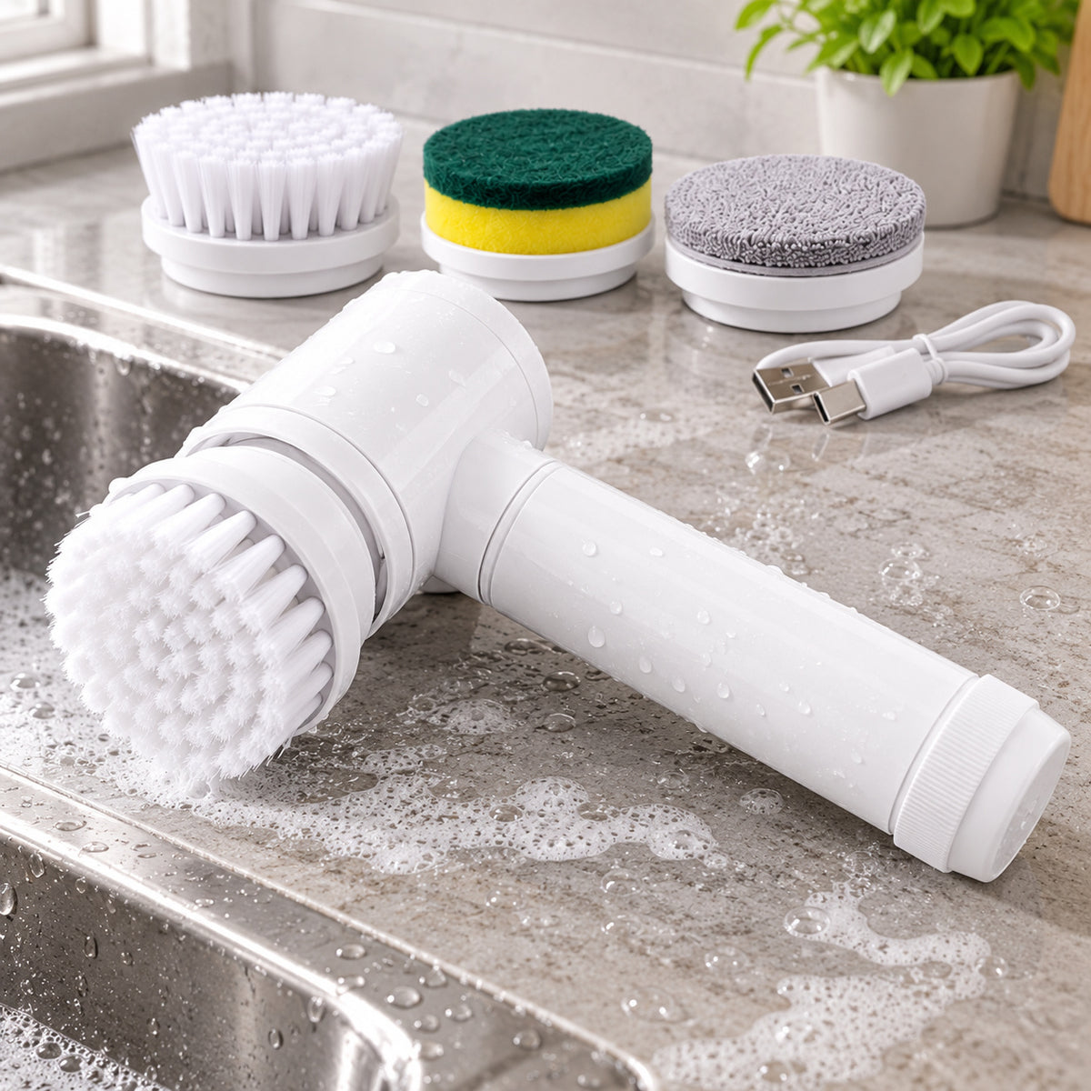 RivetNest PowerScrub Electric Cleaning Brush