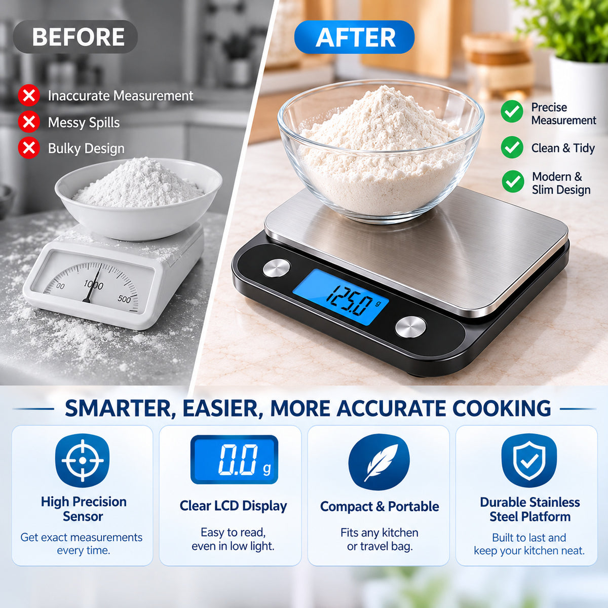 RivetNest PrecisionPro Digital Kitchen Scale