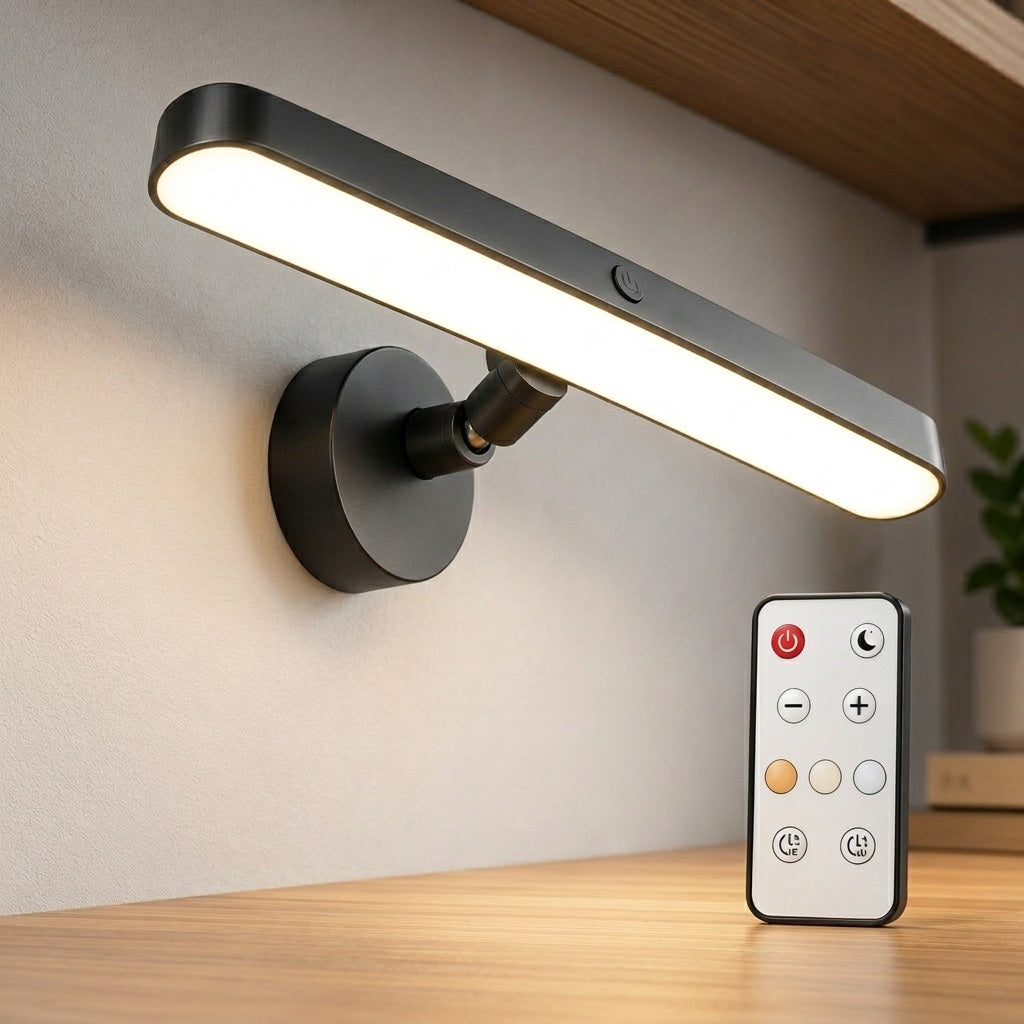 RivetNest LumiDesk Rechargeable Magnetic LED Lamp with Remote