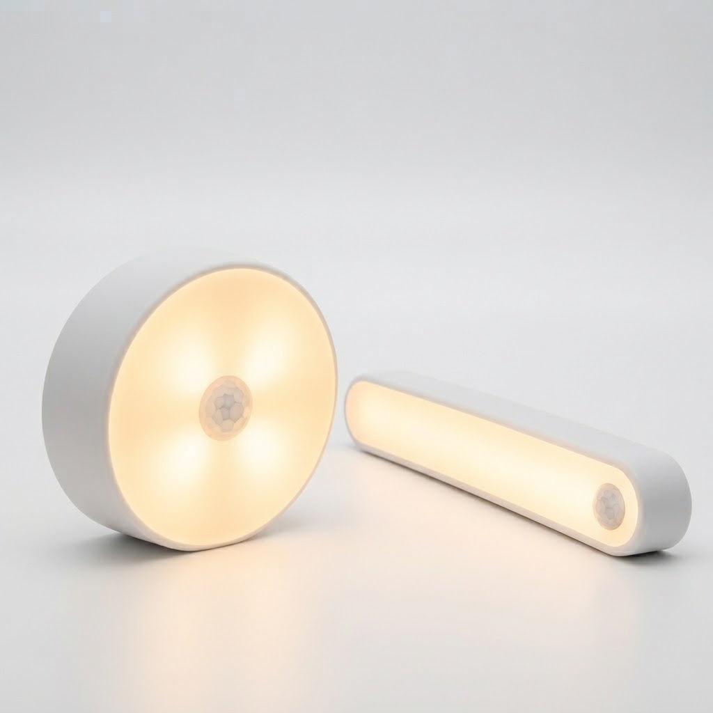 RivetNest GlowSense Rechargeable Motion Sensor Night Light Duo